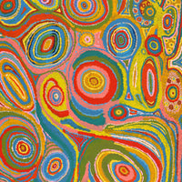 Aboriginal Artwork by Jennifer Mintaya Connelly Ward, Kungkarangkalpa (Seven Sisters Story), 102x76cm