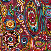 Aboriginal Artwork by Jennifer Mintaya Connelly Ward, Kungkarangkalpa (Seven Sisters Story), 91x61cm