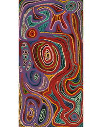 Aboriginal Artwork by Jennifer Mintaya Connelly Ward, Kungkarangkalpa (Seven Sisters Story), 91x46cm