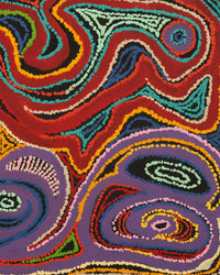 Aboriginal Artwork by Jennifer Mintaya Connelly Ward, Kungkarangkalpa (Seven Sisters Story), 91x46cm