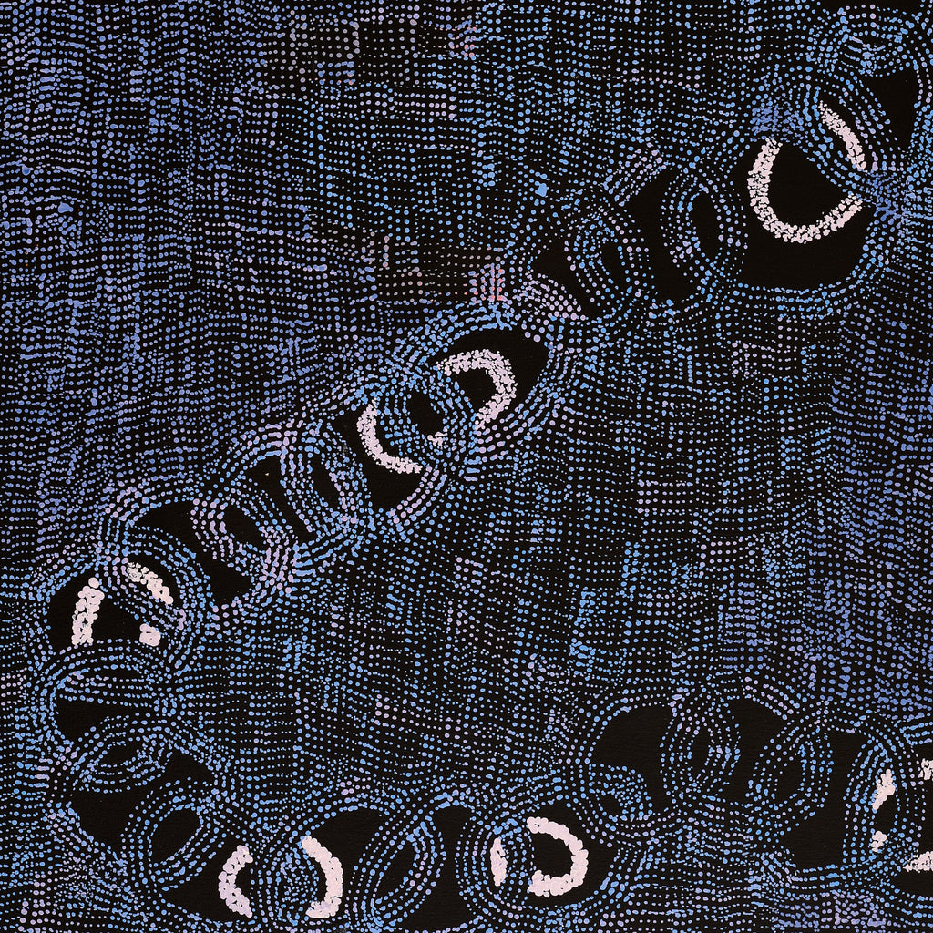 Aboriginal Artwork by Jennifer Mintaya Connelly Ward, Kungkarangkalpa (Seven Sisters Story), 120x60cm