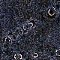 Aboriginal Artwork by Jennifer Mintaya Connelly Ward, Kungkarangkalpa (Seven Sisters Story), 120x60cm