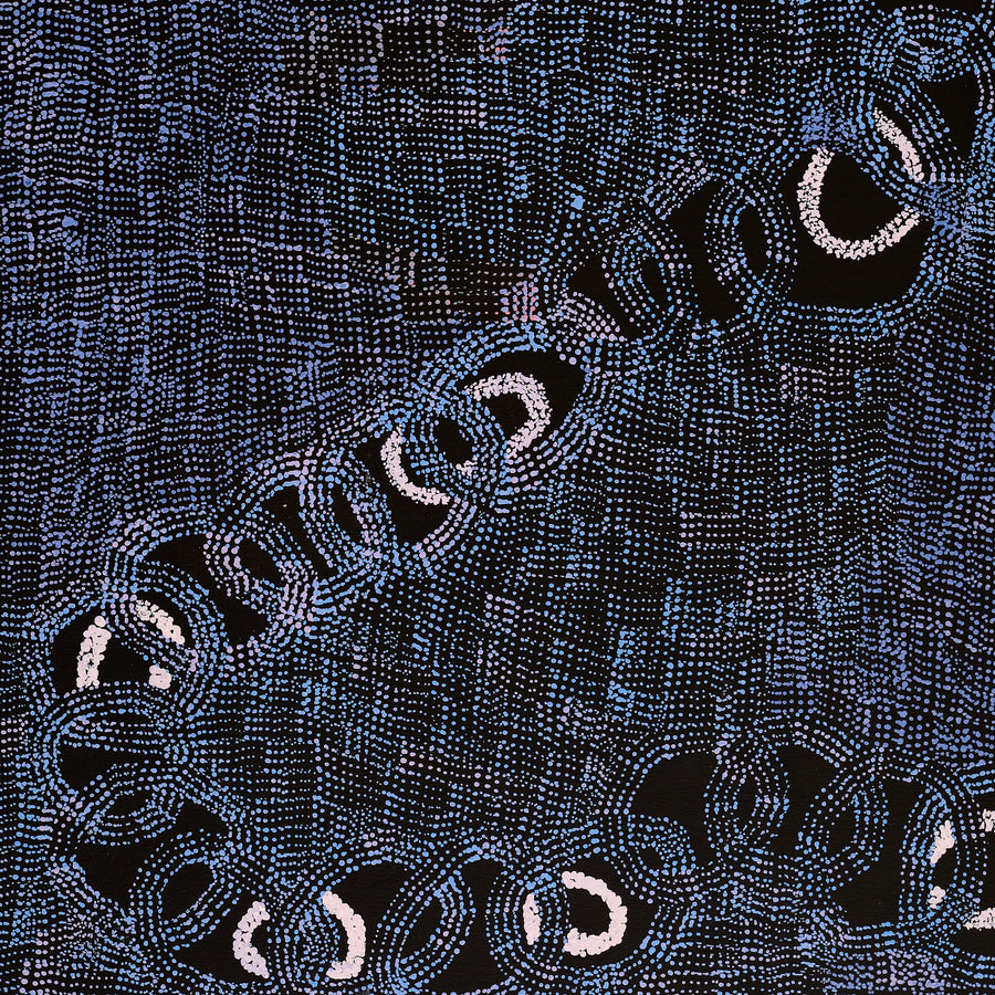Aboriginal Artwork by Jennifer Mintaya Connelly Ward, Kungkarangkalpa (Seven Sisters Story), 120x60cm