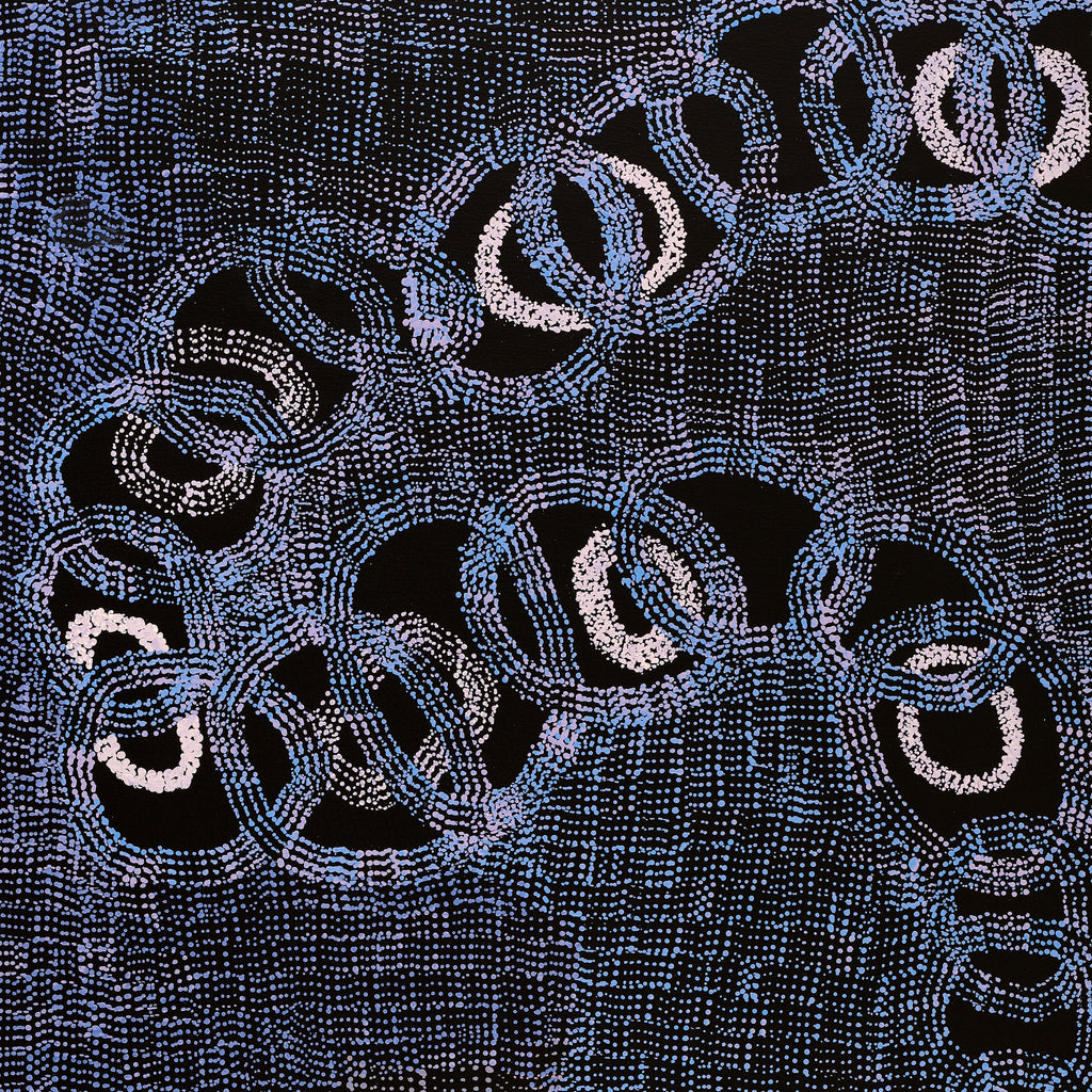 Aboriginal Artwork by Jennifer Mintaya Connelly Ward, Kungkarangkalpa (Seven Sisters Story), 120x60cm