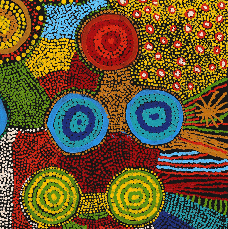 Aboriginal Artwork by Inawantji Jennifer Forbes, Minyma Kutjara, 91x61cm