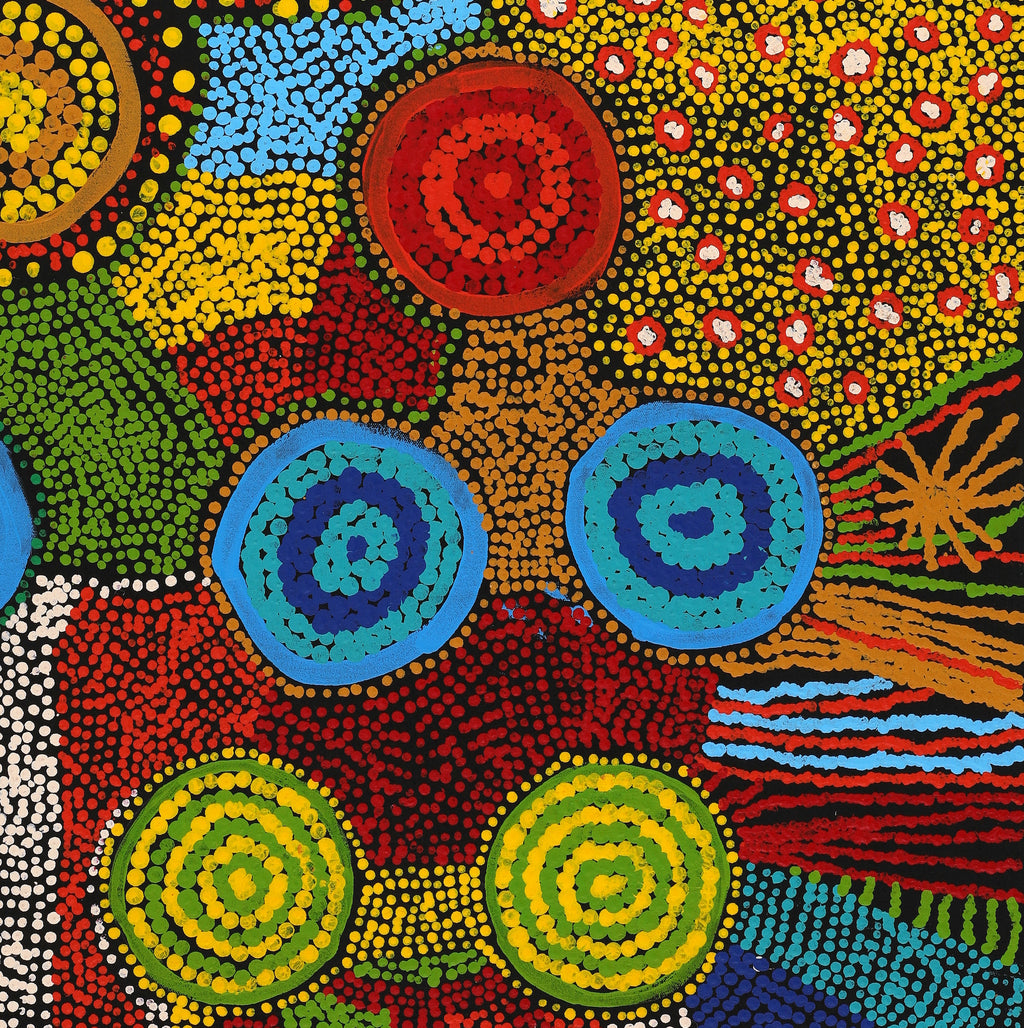 Aboriginal Art by Inawantji Jennifer Forbes, Minyma Kutjara, 91x61cm - ART ARK®