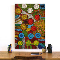 Aboriginal Artwork by Inawantji Jennifer Forbes, Minyma Kutjara, 91x61cm