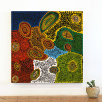 Aboriginal Artwork by Jennifer Forbes, Minyma Kutjara, 51x51cm