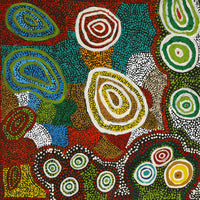 Aboriginal Artwork by Jennifer Forbes, Minyma Kutjara, 56x56cm