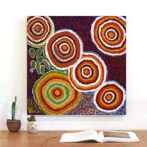 Aboriginal Art by Jennifer Forbes, Minyma Kutjara, 61x61cm - ART ARK®