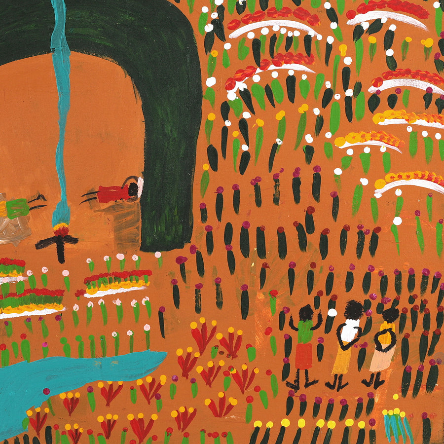 Aboriginal Artwork by Jennifer Forbes, Bush trip to my homelands, 61x61cm