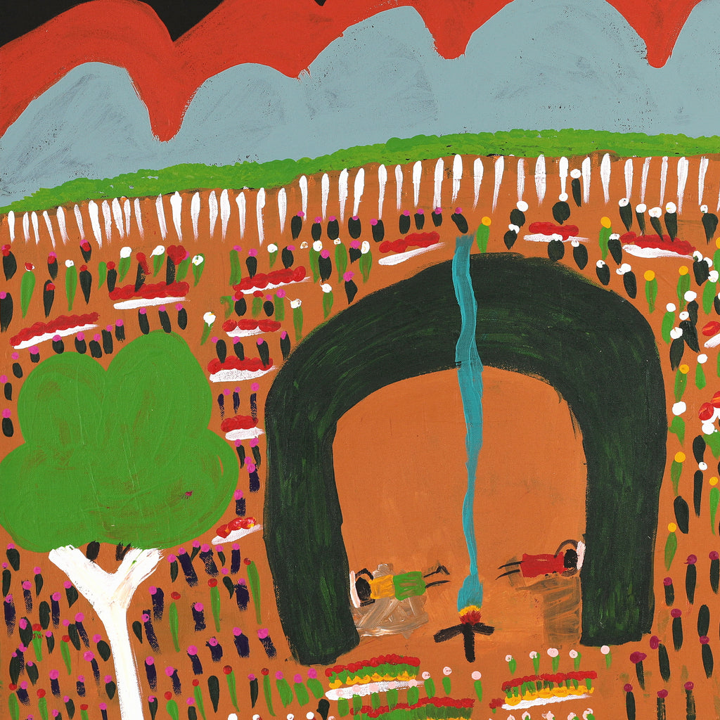 Aboriginal Art by Jennifer Forbes, Bush trip to my homelands, 61x61cm - ART ARK®