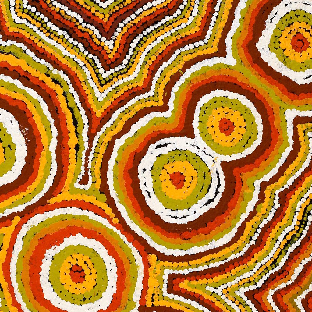 Aboriginal Artwork by Jennifer Forbes, Kungkarangkalpa (Seven Sisters Story), 76x61cm