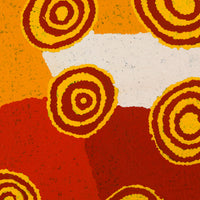 Aboriginal Artwork by Jennifer Forbes, Kungkarangkalpa (Seven Sisters Story), 91x91cm