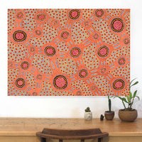 Aboriginal Artwork by Jennifer Napaljarri Lewis, Lukarrara Jukurrpa, 107x76cm