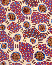 Aboriginal Artwork by Jennifer Napaljarri Lewis, Lukarrara Jukurrpa, 122x76cm