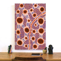 Aboriginal Artwork by Jennifer Napaljarri Lewis, Lukarrara Jukurrpa, 91x61cm