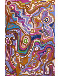 Aboriginal Artwork by Jennifer Mintaya Connelly Ward, Kungkarangkalpa (Seven Sisters Story), 91x61cm
