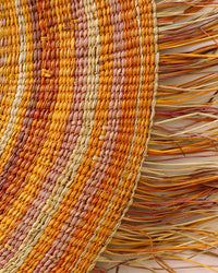 Aboriginal Artwork by Jennifer Prudence, Woven Mat, 130cm