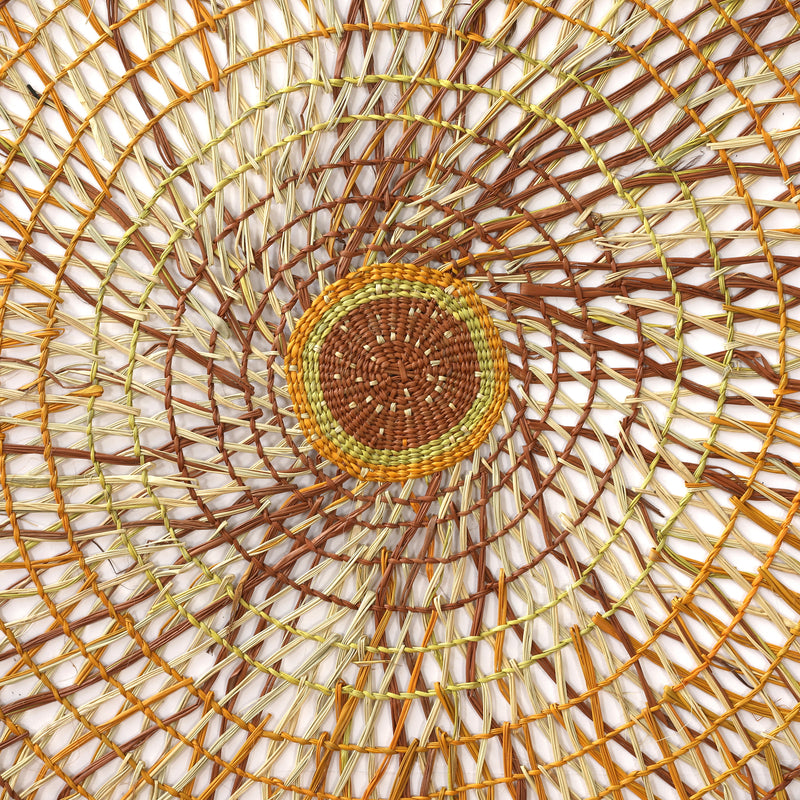 Aboriginal Artwork by Jennifer Prudence, Woven Mat, 130cm