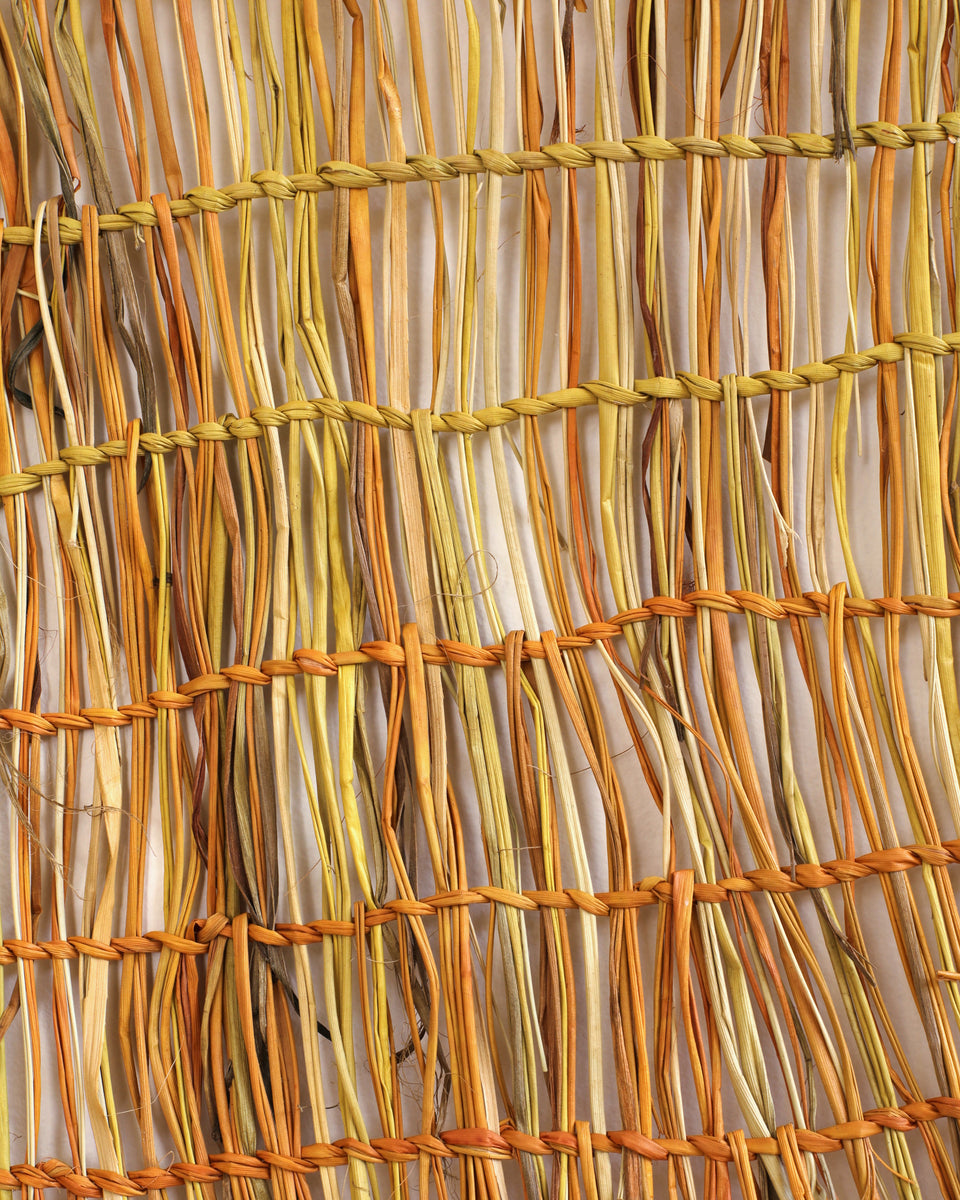 Aboriginal Artwork by Jennifer Prudence, Mun-dirra (fish fence), 240cm