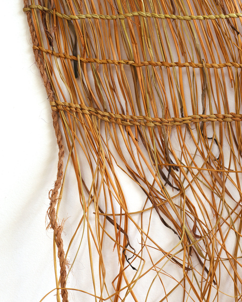 Aboriginal Artwork by Jennifer Prudence, Mun-dirra (fish fence), 240cm