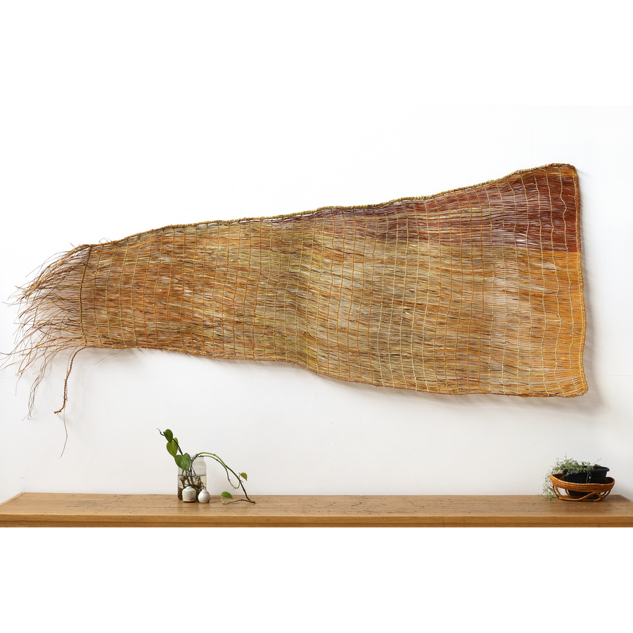 Aboriginal Artwork by Jennifer Prudence, Mun-dirra (fish fence), 240cm