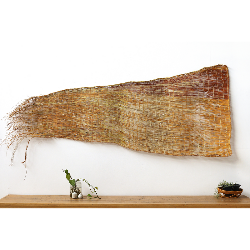Aboriginal Artwork by Jennifer Prudence, Mun-dirra (fish fence), 240cm