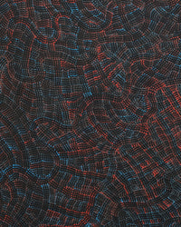 Aboriginal Artwork by Jennifer Mintaya Connelly Ward, Kungkarangkalpa (Seven Sisters Story), 107x91cm