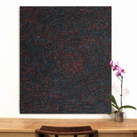 Aboriginal Artwork by Jennifer Mintaya Connelly Ward, Kungkarangkalpa (Seven Sisters Story), 107x91cm