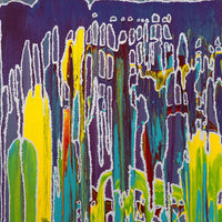 Aboriginal Artwork by Jennifer Mintaya Connelly Ward, Kungkarangkalpa (Seven Sisters Story), 66x66cm