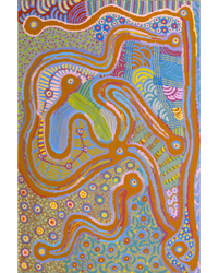 Jennifer Mintaya Connelly Ward, Kungkarangkalpa (Seven Sisters Story), 91x61cm