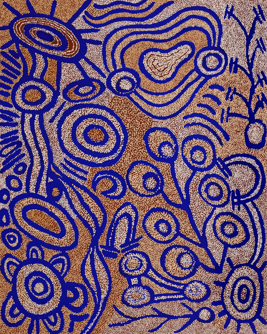 Aboriginal Artwork by Jennifer Wells, Ngayuku Ngura, 150x120cm
