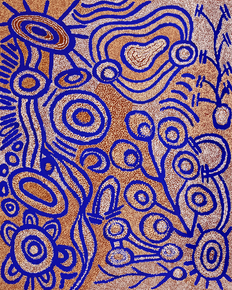 Aboriginal Artwork by Jennifer Wells, Ngayuku Ngura, 150x120cm