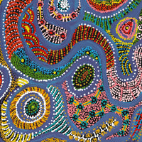 Aboriginal Artwork by Jennifer Mintaya Connelly Ward, Kungkarangkalpa (Seven Sisters Story), 91x61cm