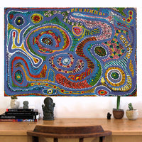 Aboriginal Artwork by Jennifer Mintaya Connelly Ward, Kungkarangkalpa (Seven Sisters Story), 91x61cm