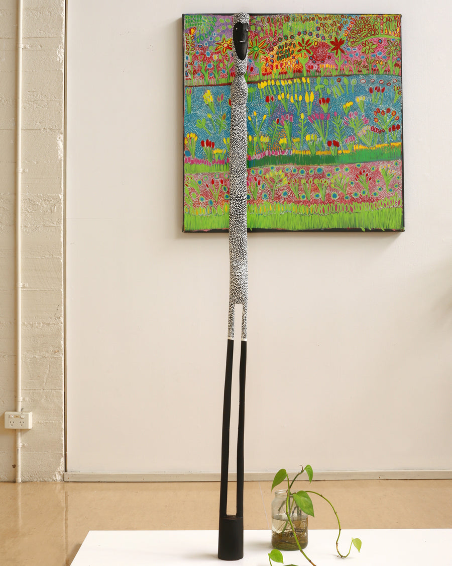 Aboriginal Artwork by Jeremiah Bonson, Warraburnburn, 172cm