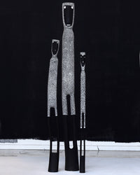 Matilda Pascoe, Serena and Jeremiah Bonson, Warraburnburn Family (3), 106cm