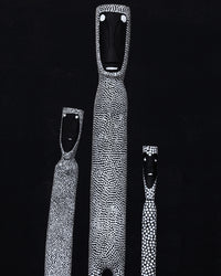 Matilda Pascoe, Serena and Jeremiah Bonson, Warraburnburn Family (3), 106cm