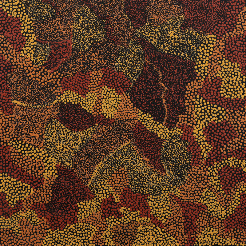 Aboriginal Artwork by Joanne Davidson, Walka Wiru Ngura Wiru, 61x61cm