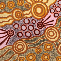 Aboriginal Artwork by Joanne Ken, Minyma Kutjara Tjukurrpa, 120x90cm