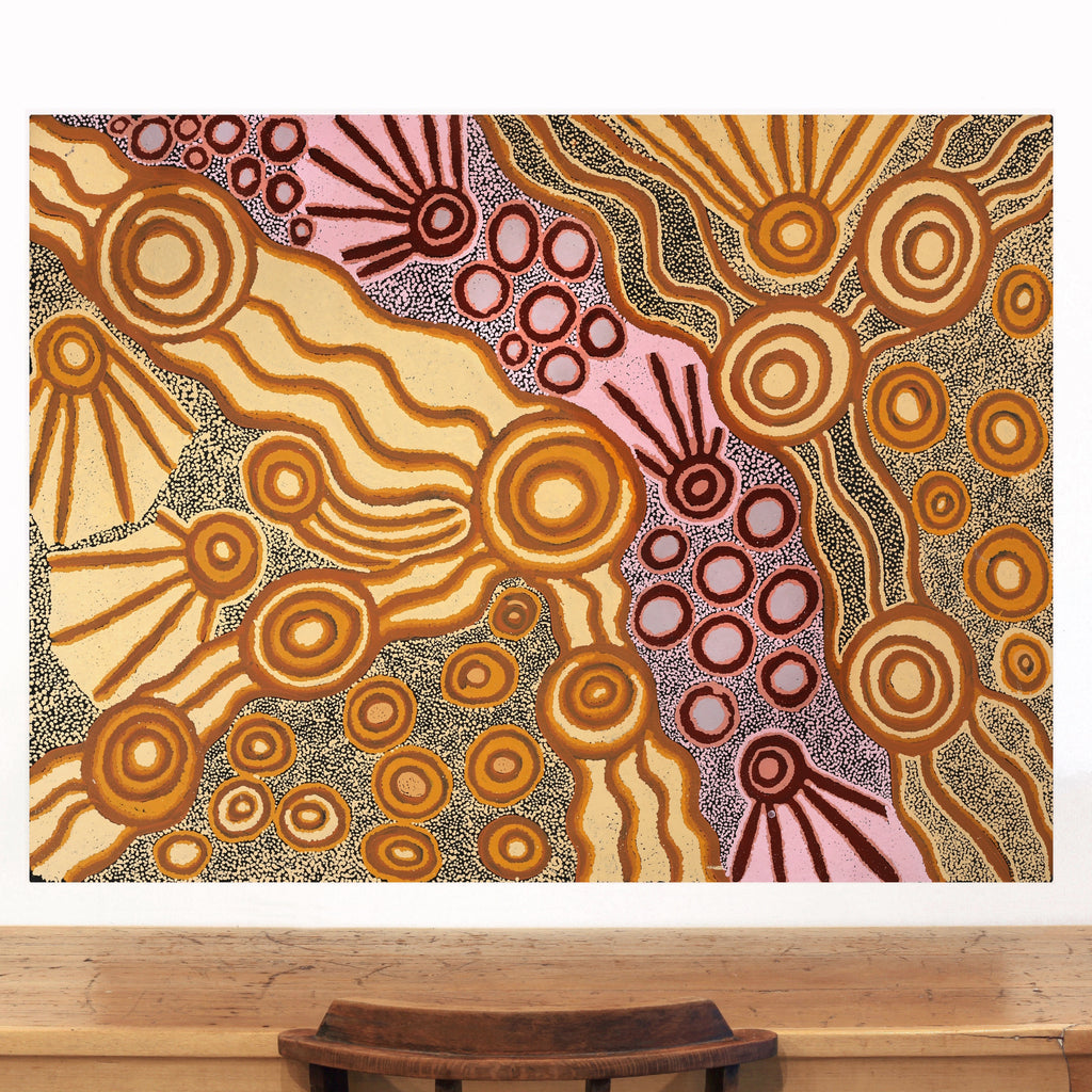 Aboriginal Artwork by Joanne Ken, Minyma Kutjara Tjukurrpa, 120x90cm