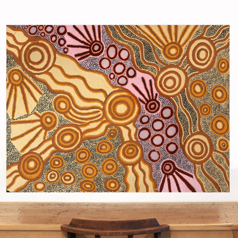 Aboriginal Artwork by Joanne Ken, Minyma Kutjara Tjukurrpa, 120x90cm