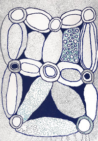 Aboriginal Artwork by Joanne Ken, Minyma Kutjara Tjukurrpa, 101x71cm