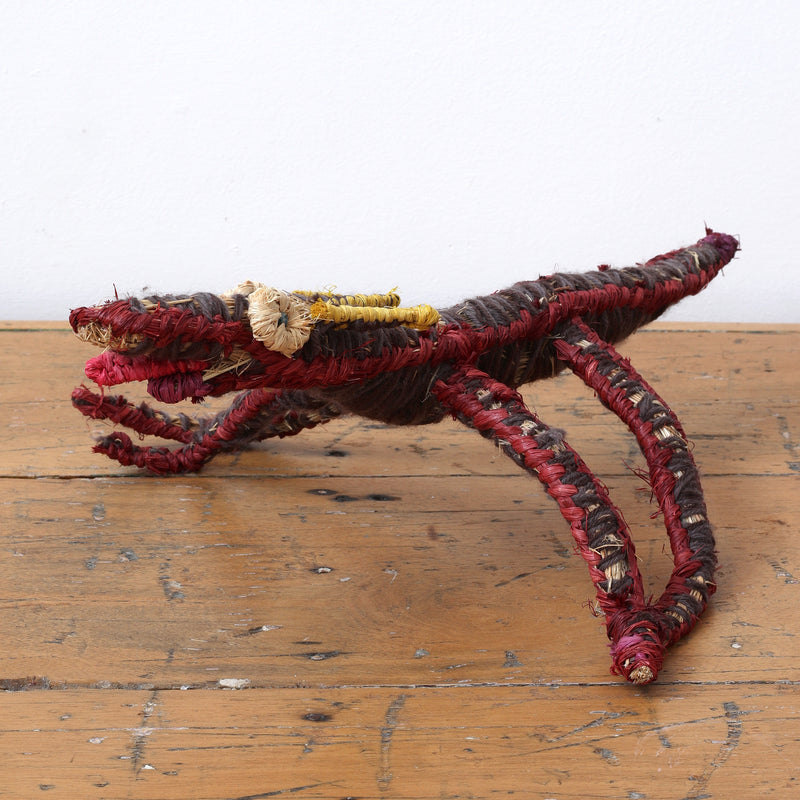 Aboriginal Artwork by Joanne Roberts - Papa (dog) Tjanpi Sculpture