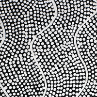 Aboriginal Artwork by Jocelyn Napanangka Frank, Lukarrara Jukurrpa (Desert Fringe-rush Seed Dreaming), 122x46cm