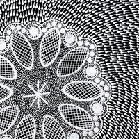 Aboriginal Artwork by Jocelyn Napanangka Frank, Lukarrara Jukurrpa, 30x30cm