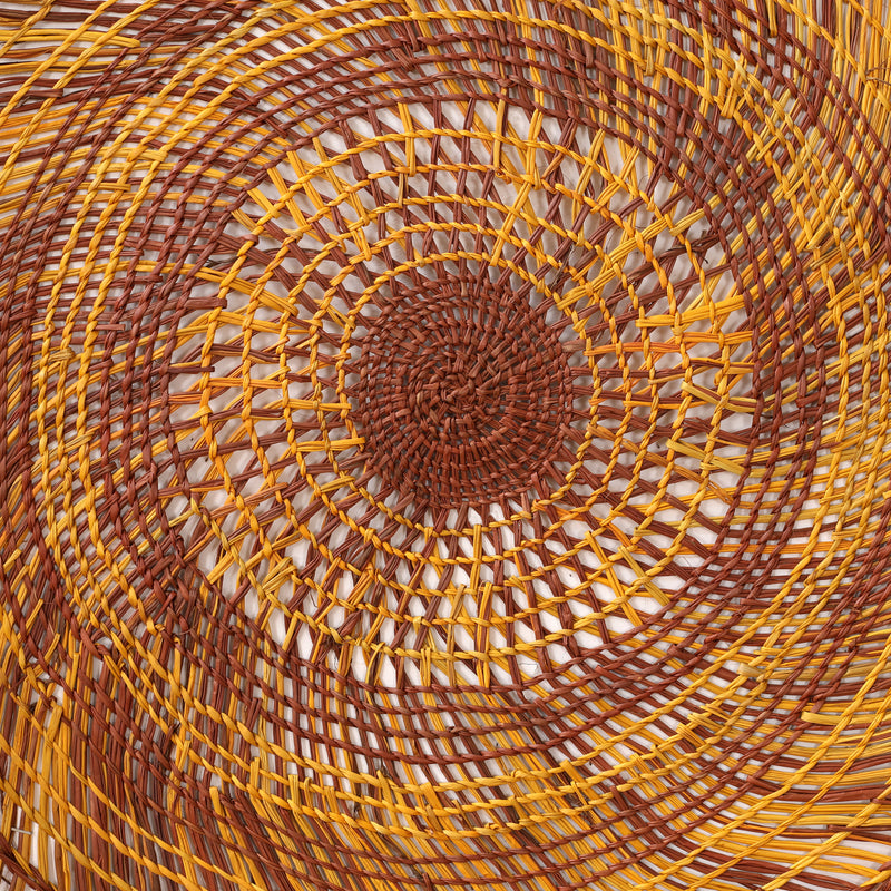 Aboriginal Artwork by Josie Stewart, Woven Mat, 100cm