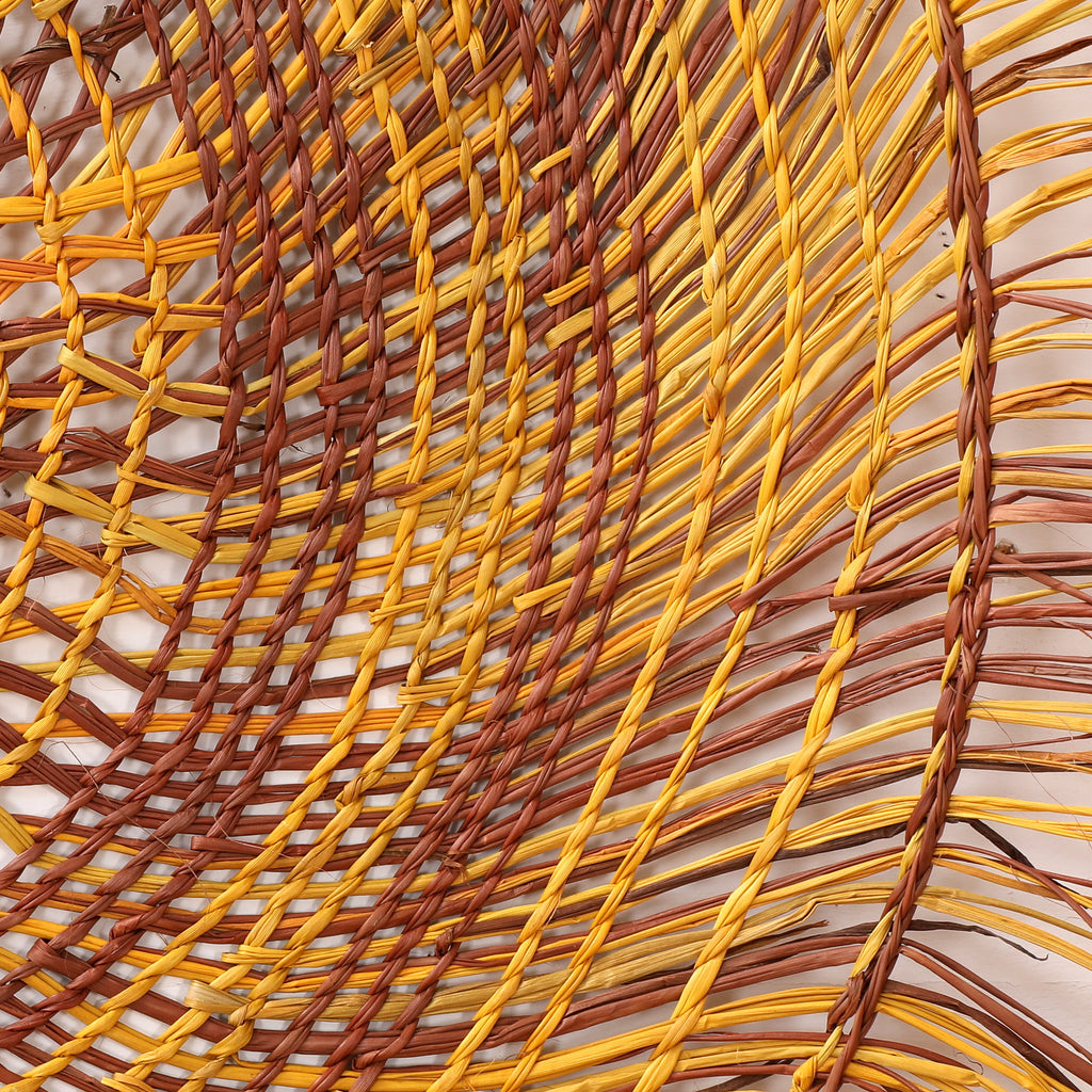 Aboriginal Artwork by Josie Stewart, Woven Mat, 100cm