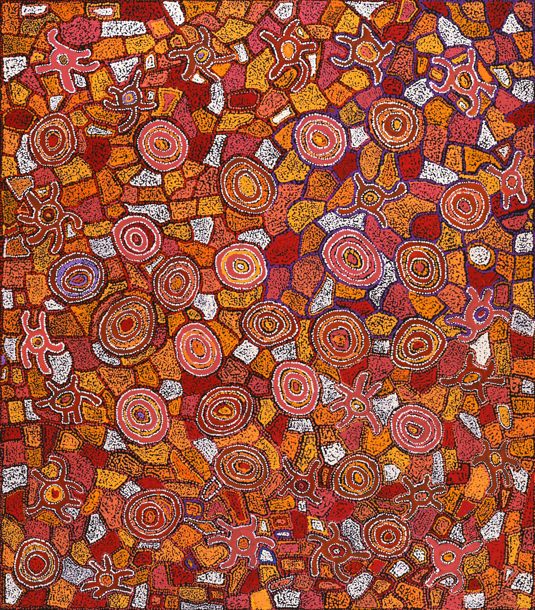 Aboriginal Artwork by Joy Nangala Brown, Yumari Jukurrpa, 122x107cm